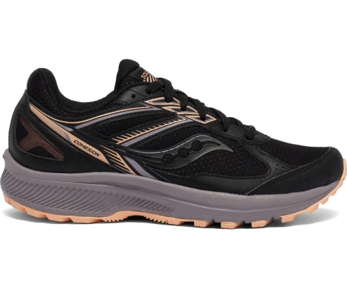 Tenis Saucony Cohesion TR14 Wide Mujer Zapatillas Trail Running Negras / Sunset México MX-387-ED